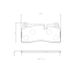 Brake Pad Set BREMBO P06111 OE Ref 3421950290301
