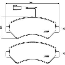 Brake Pad Set BREMBO P23136 OE Ref 1612433780