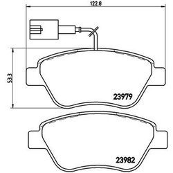 Brake Pad Set BREMBO P23140 OE Ref 425406