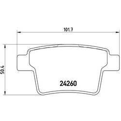 Brake Pad Set BREMBO P24063 OE Ref 1521329