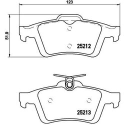 Brake Pad Set BREMBO P24148X OE Ref 1765765