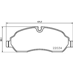Brake Pad Set BREMBO P24171 OE Ref 1829400
