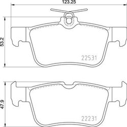 Brake Pad Set BREMBO P24175 OE Ref 2110582