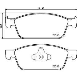 Brake Pad Set BREMBO P24199 OE Ref 2005900