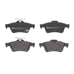 Jeu de plaquettes de frein BREMBO P24216 pour FORD FOCUS BREMBO