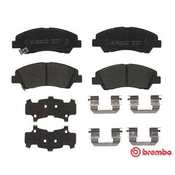 Jeu de plaquettes de frein BREMBO P30076 pour HYUNDAI i10 BREMBO