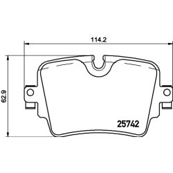 Brake Pad Set BREMBO P 36 033 OE Ref C2D60941