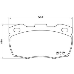 Brake Pad Set BREMBO P44005 OE Ref STC2952