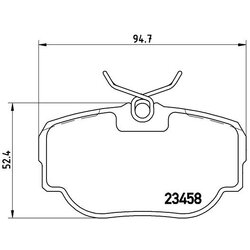 Brake Pad Set BREMBO P44009 OE Ref SFP100490