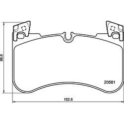 Brake Pad Set BREMBO P44029 OE Ref LR138646