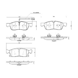 Brake Pad Set BREMBO P48001 OE Ref 673004427