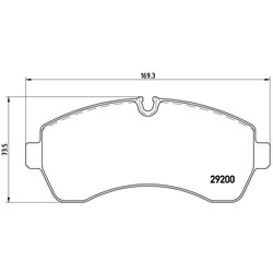Brake Pad Set BREMBO P50059 OE Ref 2E0698151C
