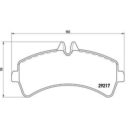 Brake Pad Set BREMBO P50060 OE Ref 2E0698451B
