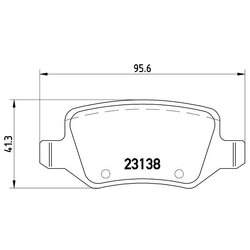 Brake Pad Set BREMBO P50090 OE Ref 1694201120