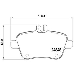 Brake Pad Set BREMBO P50091X OE Ref 0064207920