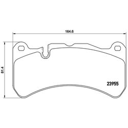 Brake Pad Set BREMBO P50092 OE Ref 0054203920