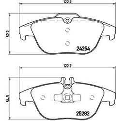 Brake Pad Set BREMBO P50104 OE Ref 0054205120