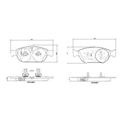 Brake Pad Set BREMBO P50106 OE Ref 0064206520