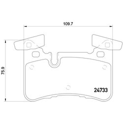 Brake Pad Set BREMBO P50110 OE Ref 0054209020
