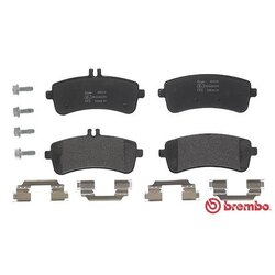 Jeu de plaquettes de frein BREMBO P50125 pour MERCEDES AMG, CLASSE S, SL BREMBO