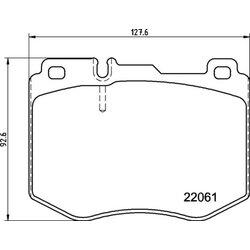 Brake Pad Set BREMBO P50145 OE Ref 0004208100
