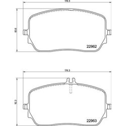 Brake Pad Set BREMBO P 50 149 OE Ref 0004201606