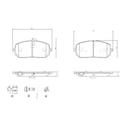 Brake Pad Set BREMBO P50152 OE Ref 0004202205