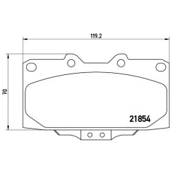 Brake Pad Set BREMBO P 56 034 OE Ref 4106074F90