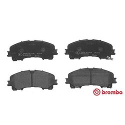 Jeu de plaquettes de frein BREMBO P56106 pour INFINITI, NISSAN, RENAULT BREMBO