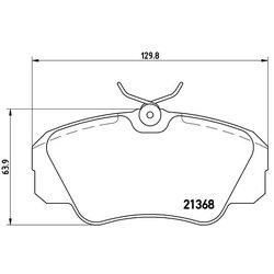 Brake Pad Set BREMBO P59016 OE Ref 1605033