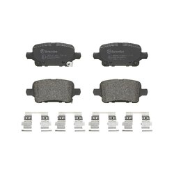 Jeu de plaquettes de frein BREMBO P59095 pour BUICK, CHEVROLET, VAUXHALL BREMBO