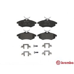 Plaquettes de frein BREMBO P61074 pour CITROËN C2, C3 BREMBO