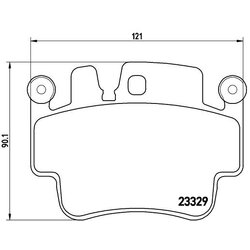 Brake Pad Set BREMBO P65009 OE Ref 99635193015
