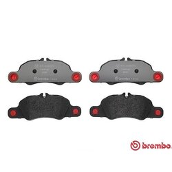 Jeu de plaquettes de frein BREMBO P65018 pour PORSCHE BREMBO
