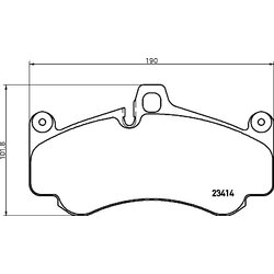 Brake Pad Set BREMBO P65032 OE Ref 99635194801