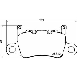 Brake Pad Set BREMBO P65037 OE Ref 98135294882
