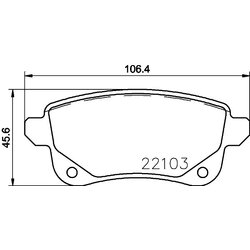 Brake Pad Set BREMBO P68064 OE Ref 4406000Q3C