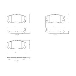 Brake Pad Set BREMBO P78007 OE Ref 26296AA040