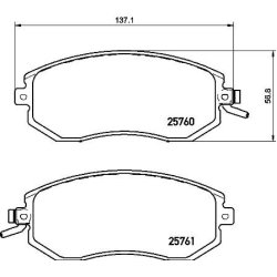 Brake Pad Set BREMBO P 78 021X OE Ref 26296CC000