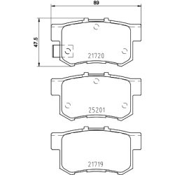 Brake Pad Set BREMBO P 79 027 OE Ref 6000628642