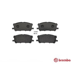 Jeu de plaquettes de frein BREMBO P83067 pour LEXUS, TOYOTA RX, HARRIER BREMBO