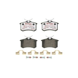 Jeu de plaquettes de frein BREMBO P85020X pour AUDI, CITROEN, DS, FIAT, FORD et plus encore... BREMBO