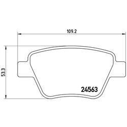 Brake Pad Set BREMBO P85114 OE Ref 5K0698451