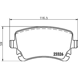 Brake Pad Set BREMBO P85143 OE Ref 4E0698451B
