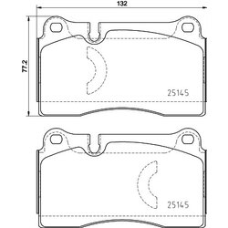 Brake Pad Set BREMBO P85159 OE Ref 8J0698151M