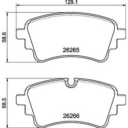 Brake Pad Set BREMBO P85185 OE Ref 4N0698451D