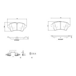 Brake Pad Set BREMBO P85186 OE Ref 8W0698451AC