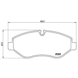 Brake Pad Set BREMBO PA6026 OE Ref 42561355