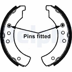 Brake Shoe Set DELPHI LS1154 OE Ref 397226310