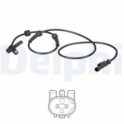 Wheel Speed Sensor DELPHI SS20578 OE Ref 46837686